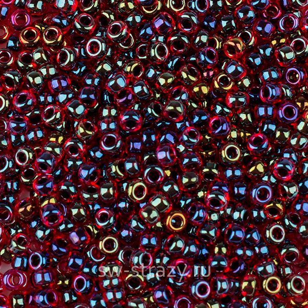Seedbead Miyuki 11/0 367 Garnet Lined Ruby