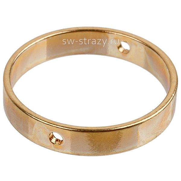 Коннектор-кольцо 2 отв. 22 мм позолота*