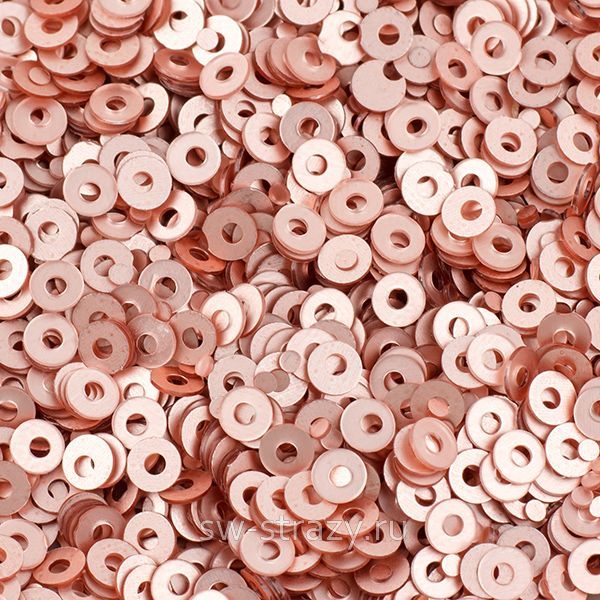 Пайетки плоские 2 мм champagne color (3гр)