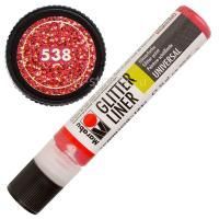 Marabu Glitter Liner 538 Rubin 25 ml  (18030009538)