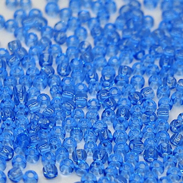 Бисер круглый 11/0 #0013 Прозрачный, светлый сапфир