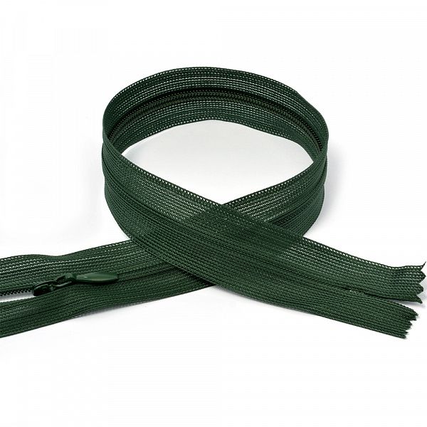 Молния потайная н\р т.зеленый F273 50 см