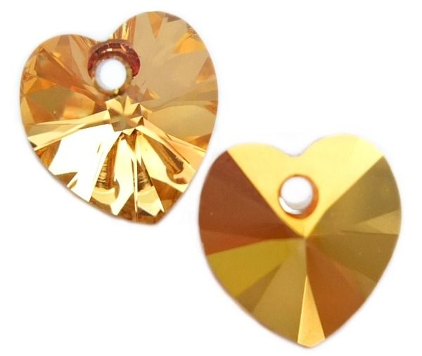 Кулоны 6228 10,3x10 mm Crystal Metallic Sunshine