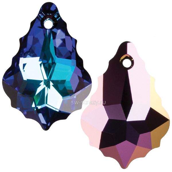 Кулоны 6090 22x15 mm Crystal Heliotrope