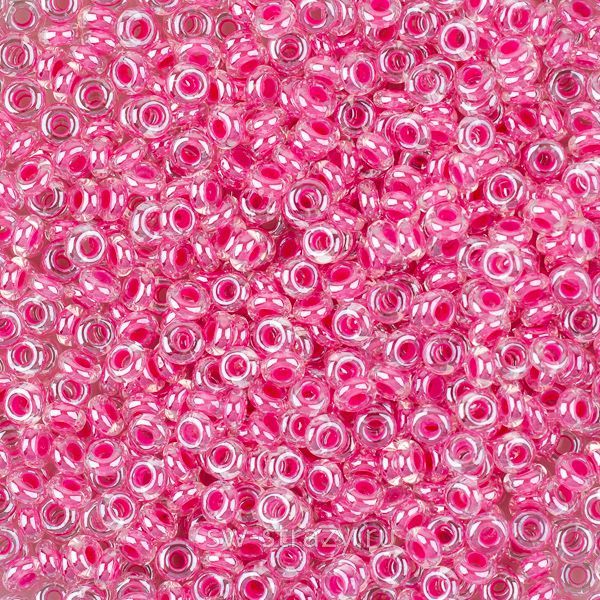 Demi Round 11/0 #1082 Окрашенный изнутри хрусталь\розовый