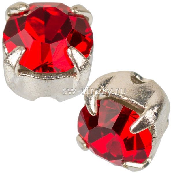 Шатоны в оправе ss 16 Light Siam/Silver