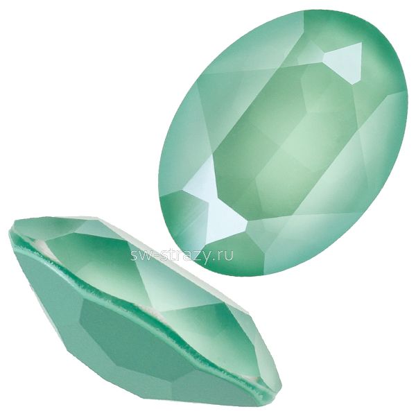 Кристаллы 4120 14x10 mm Crystal Mint Green
