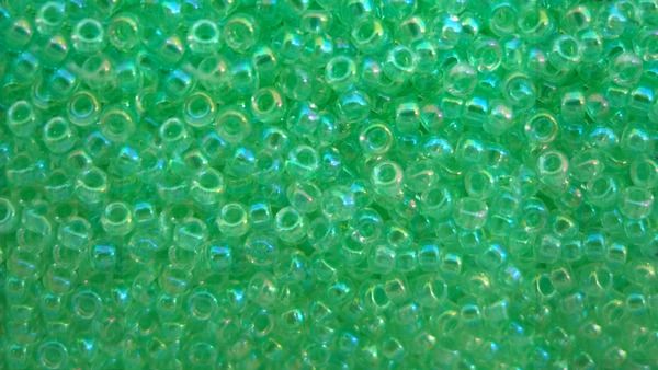 Seedbead Miyuki 15/0 271 Light Mint Green Crystal AB