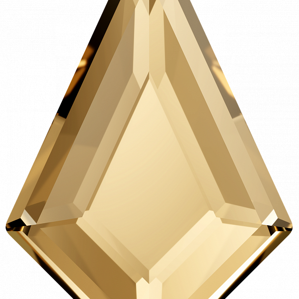 Стразы горячей фиксации 2771 12,9x8.3 mm Crystal Golden Shadow HF