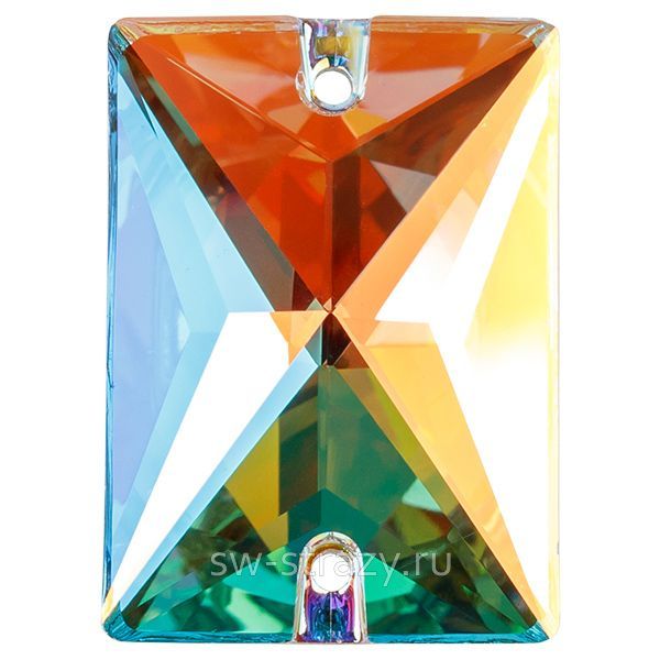 Rectangel 2H 25x18 mm Crystal AB