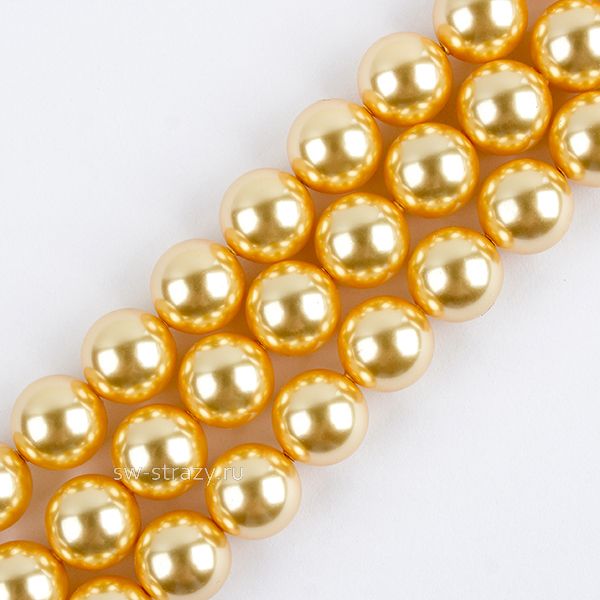 Жемчужины 5810 4 mm Crystal Gold Pearl