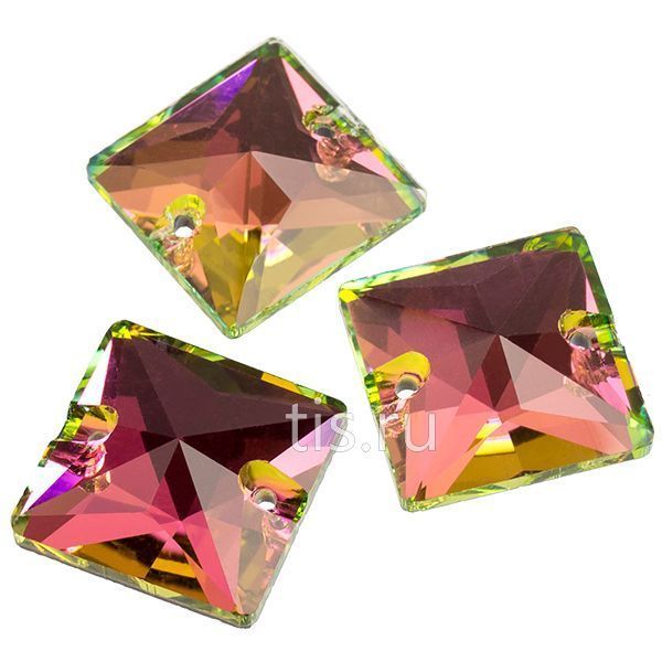 3687 12*12 mm Crystal Vitrail Rose