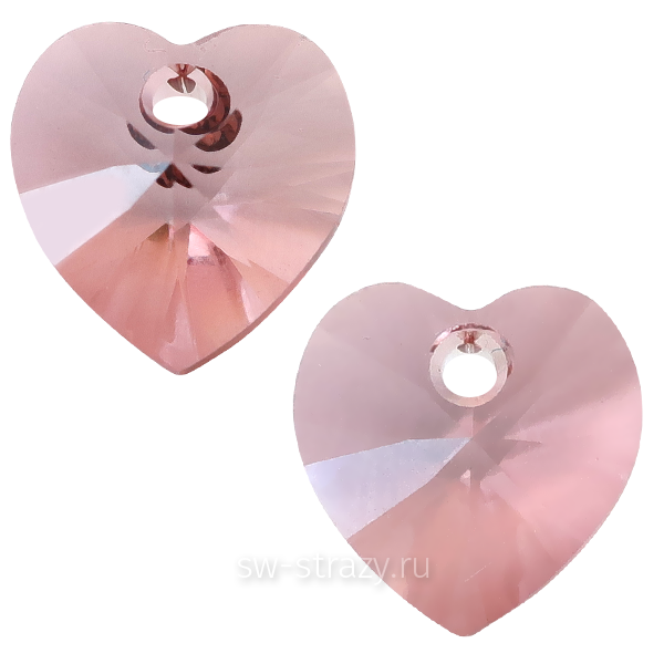 Кулоны 6228 18x17,5 mm Crystal Antique Pink