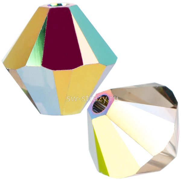 Бусины 5328 6 mm Crystal Vitrail Medium