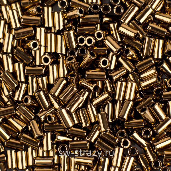 Бисер стеклярус 3 mm #0221 Бронзовый/Металлик