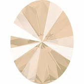 Кристаллы 4122 8x6 mm Crystal Ivory Cream