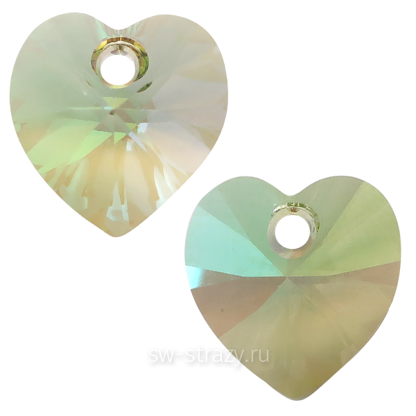 Кулоны 6228 10,3x10 mm Crystal Luminous Green