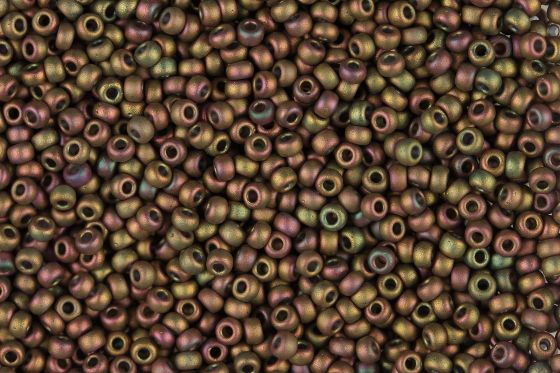 Seedbead Miyuki 11/0 2035 Matte Metallic Khaki Iris