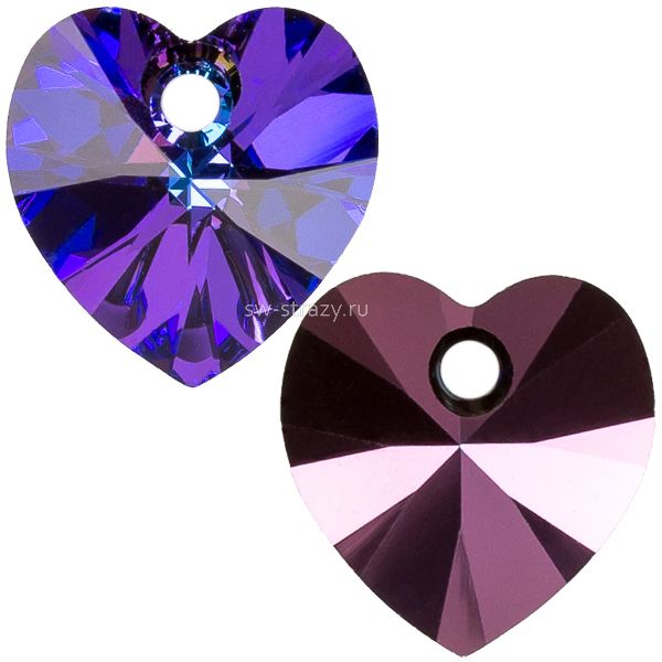 Кулоны 6228 18x17,5 mm Crystal Heliotrope