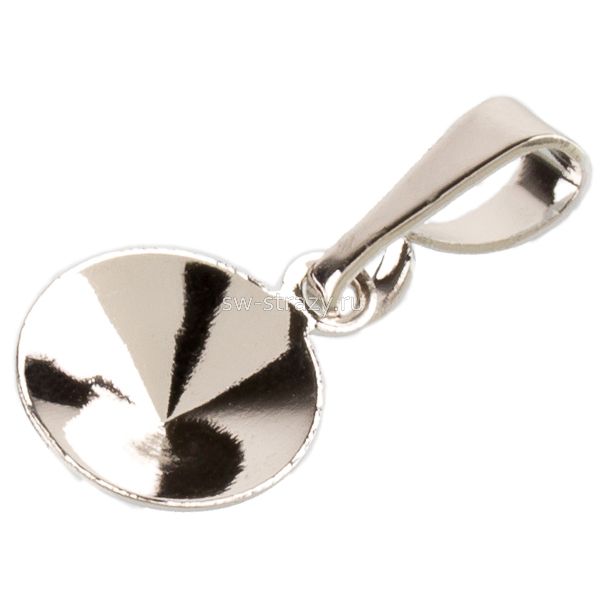 Основа под кулон 1122 8 мм родий SWK0513