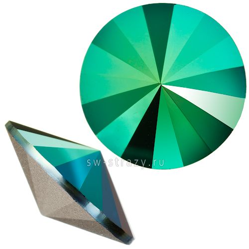 Риволи 1122 14 mm Crystal Scarabaeus Green F