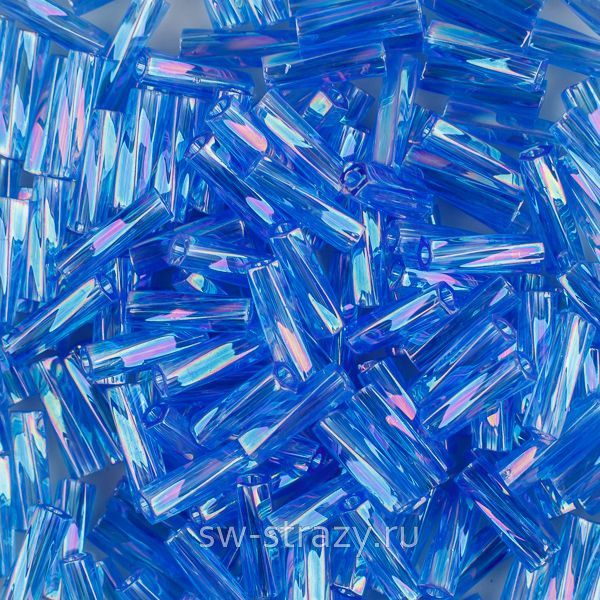 Twisted Bugle 2х6 mm 0261 Transparent Sapphire AB