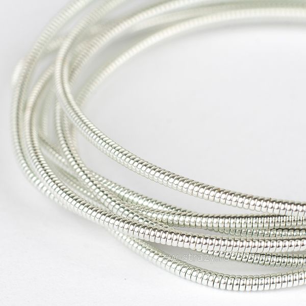 Канитель жесткая Серебряная 1 мм (5гр)