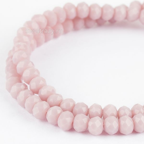 Бусины граненые Rondelle 3 мм сиреневый (№61), 1 нить