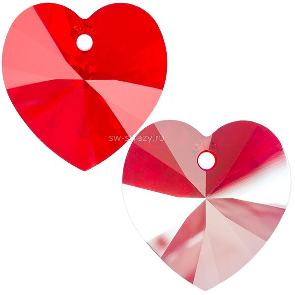 Кулоны 6228 14,4*14 mm Light Siam Shimmer