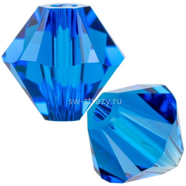 Бусины 5328 6 mm Capri Blue