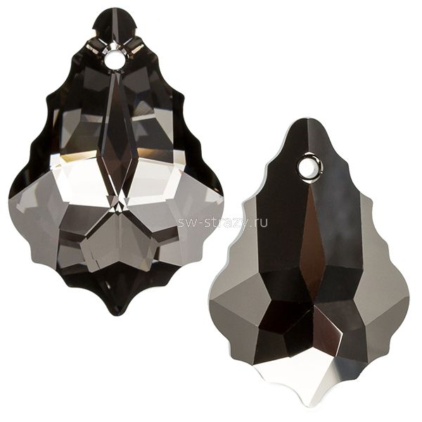 Кулоны 6090 22x15 mm Crystal Silver Night