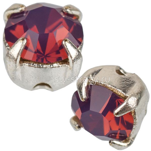 Шатоны в оправе ss 29 Amethyst Opal/Silver