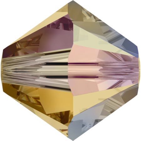 Бусины 5328 4 mm Light Colorado Topaz AB 2X