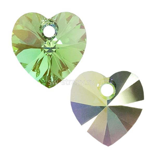 Кулоны 6228 18x17,5 mm Peridot AB