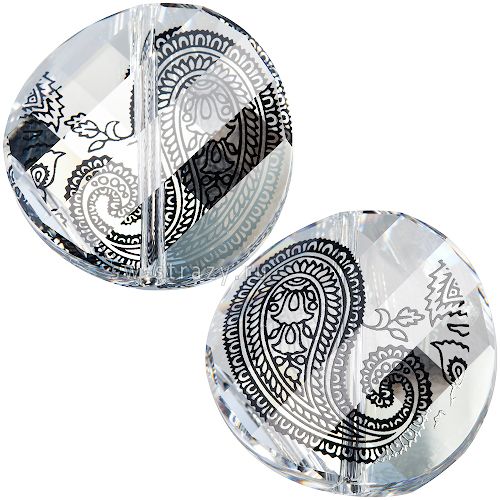 Бусины 5621 14 mm Crystal Paisley Print