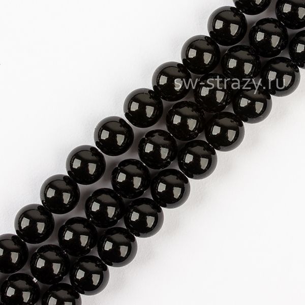 Round Pearl 1H 10 mm Magic Black