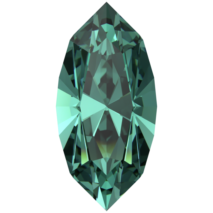 Кристаллы 4228 15x7 mm ReCreated Caribbean Green