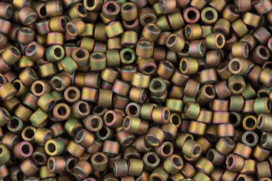 Delica Beads 11/0 DB380 Matte Metallic Grey/Pink