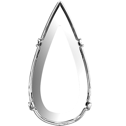 4322/S 10x5 mm 3PH20H Rhodium Plating