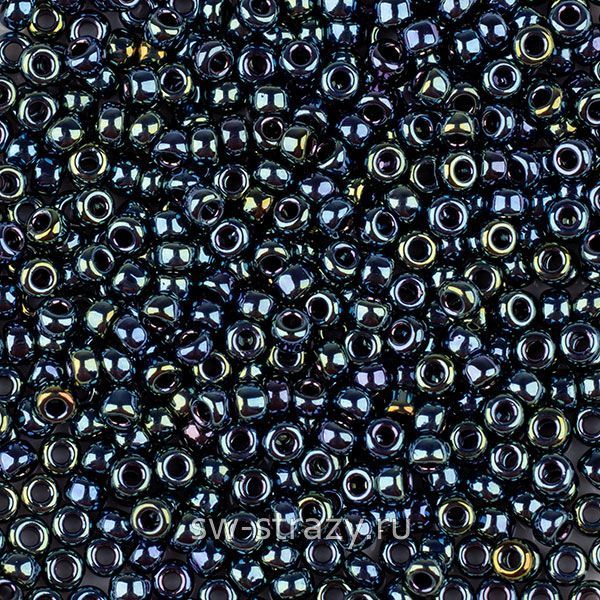 Seedbead Miyuki 15/0 456 Gunmetal Iris