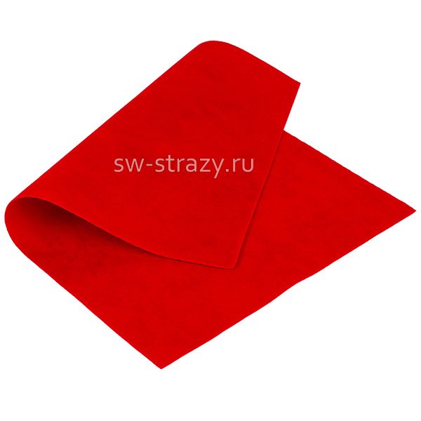 Замша искусств.двухсторон. 20х30 см красная (23739)