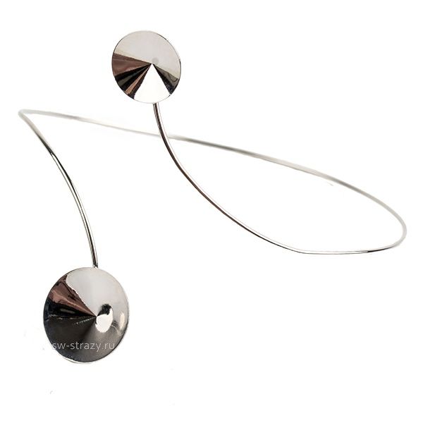 Основа под браслет 1122 10+14 мм родий SWK0354