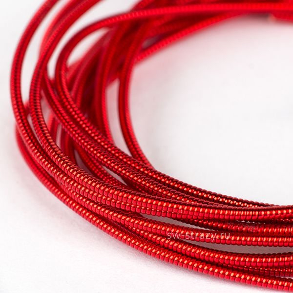 Канитель жесткая Красная 1мм (5гр)