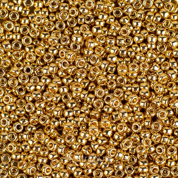 Seedbead Miyuki 15/0 193 Lt 24kt Goldplated