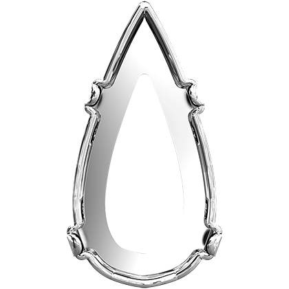 4322/S 18x9 mm 3PH20H Rhodium Plating