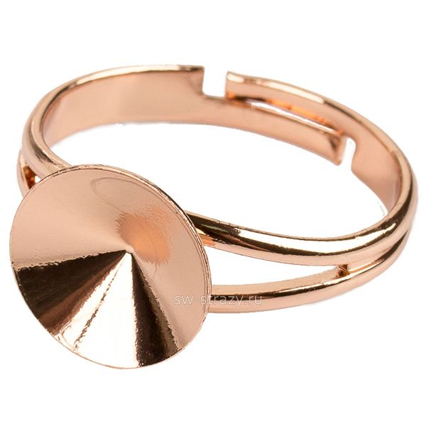 Основа под кольцо 1122 10 мм розовое золото SWK0363