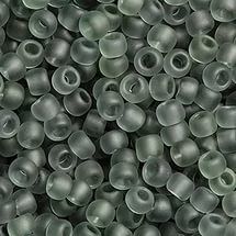 Бисер круглый 11/0 #0009BF Матовый прозрачный, серый