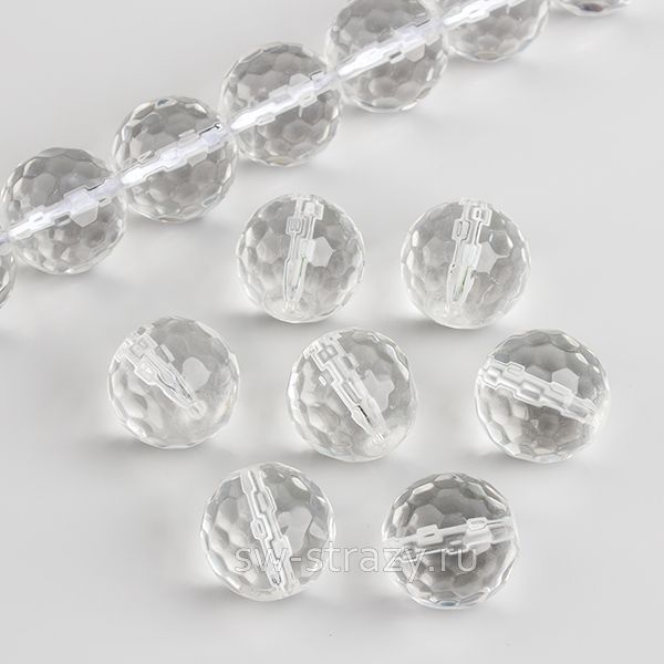 Бусина из горного хрусталя граненая 12 мм