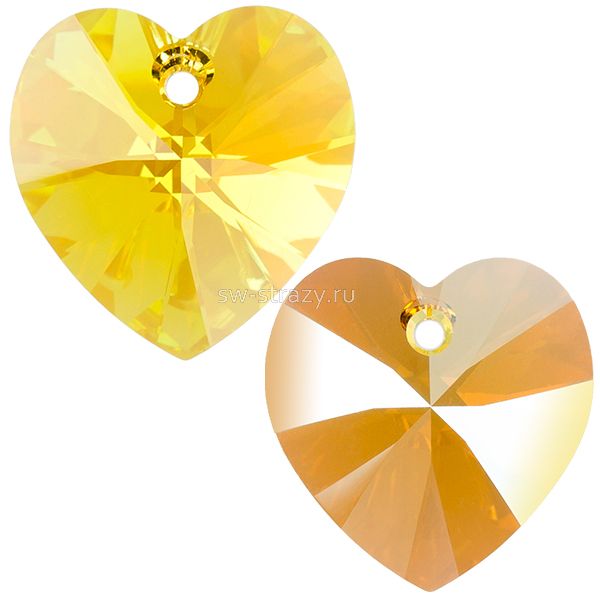 Кулоны 6228 18x17,5 mm Light Topaz Shimmer