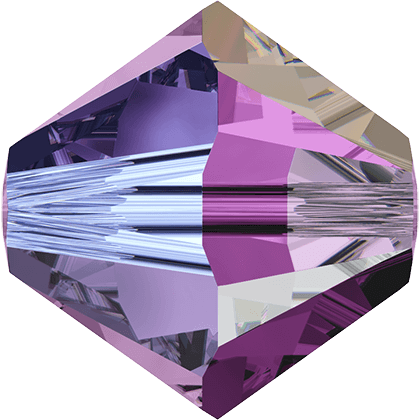 Бусины 5328 4 mm Amethyst AB 2X
